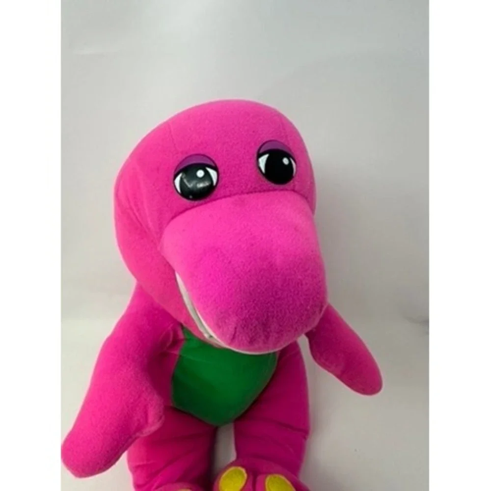 Vintage Barney the Dinosaur Playskool Purple Green Talking Toy 90s Retro